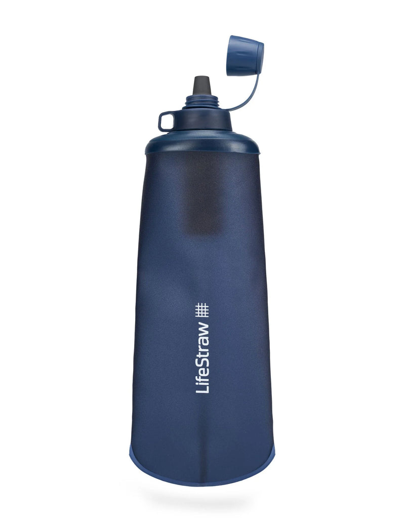 ZUSAMMENKLAPPBARE 650ml SQUEEZE-FLASCHE DER LIFESTRAW PEAK-SERIE MIT FILTER