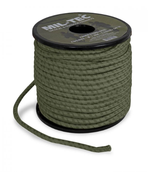 Commando Seil Rolle 7 mm/ 50 m oliv