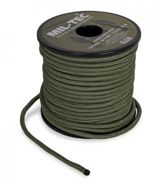Commando Seil Rolle 9 mm/30 m oliv