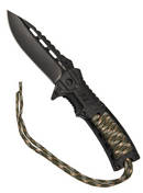 Einhandmesser mit Paracord m. Feuerstarter