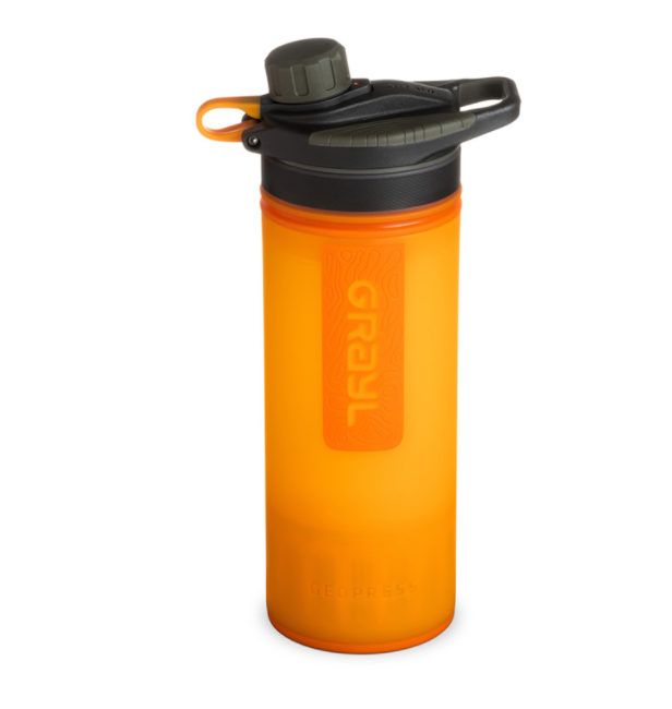 Grayl GeoPress Outdoor- und Reisewasserfilter, Visibility orange