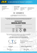 HANDSCHUH DURAHIDE LEDER SCHWARZ Durahide Needlestick