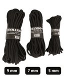 Commando-Seil Schwarz 5mm