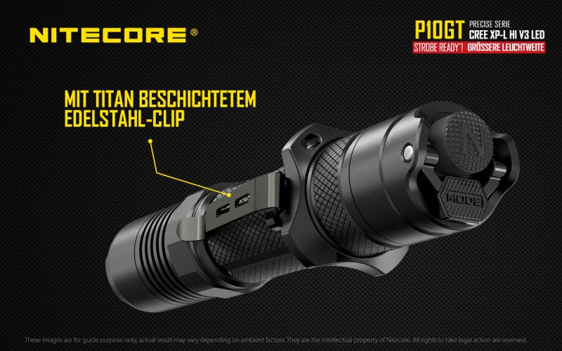 Taktische Taschenlampe P10GT