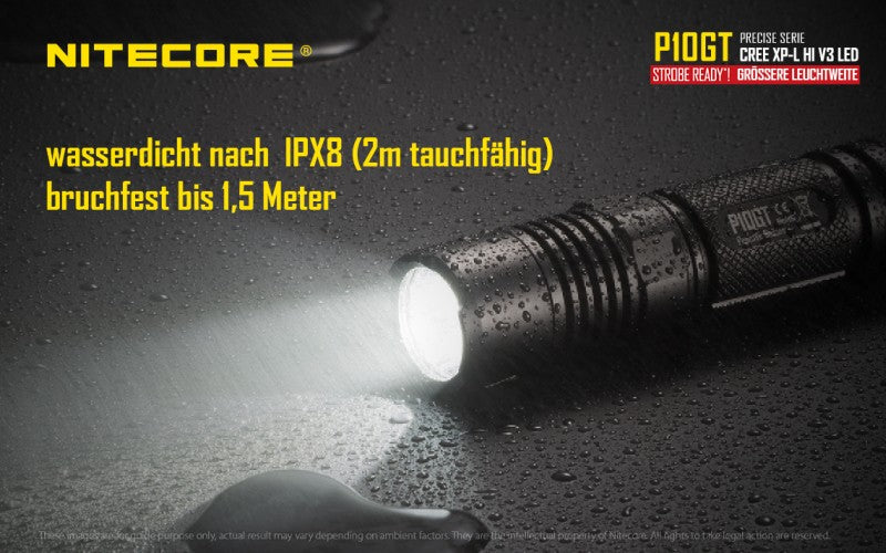 Taktische Taschenlampe P10GT