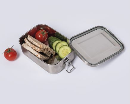 LUNCHBOX STAINLESS STEEL mit Dichtung  PLUS 16CM