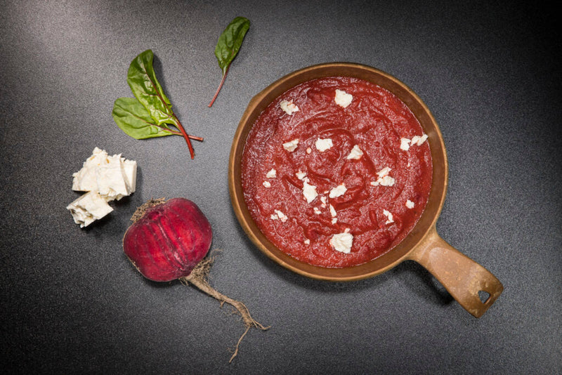 Rote-Bete-Suppe mit Feta