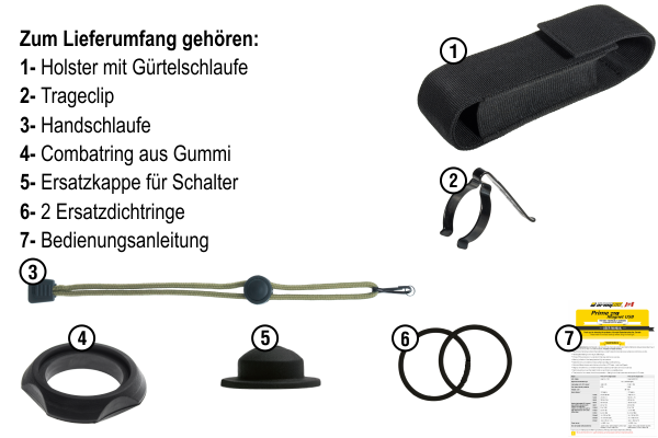 Taschenlampe Predator taktisch 1000 Lumen
